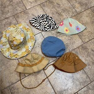 Set of 6 urban Outfitters Multicolor Bucket Hats